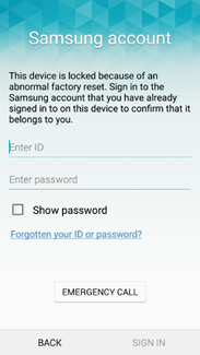 Samsung Account Remove